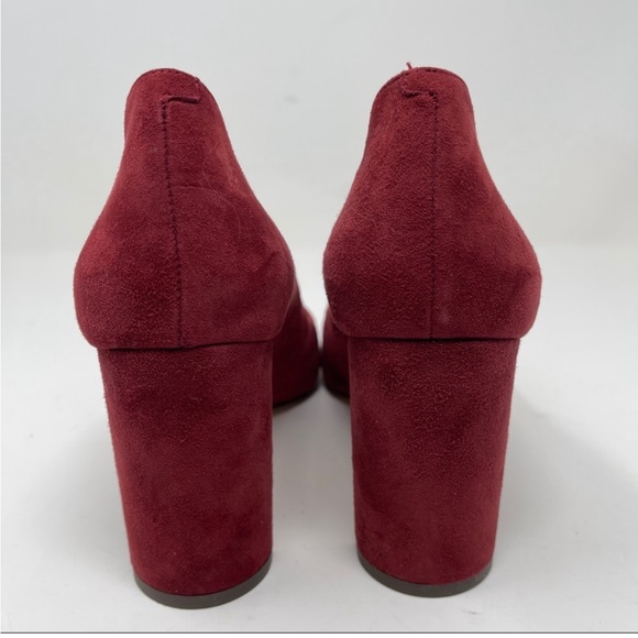 Nine West Suede Journa Closed Toe Classic Pumps Wine Women's Size 9M Burgundy - Picture 5 of 6